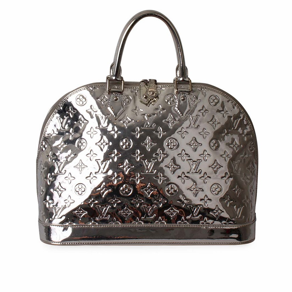 LOUIS VUITTON モノグラム　シルバー　Lサイズ LOUIS VUITTON Monogram Miroir Alma GM Silver - Limited Edition