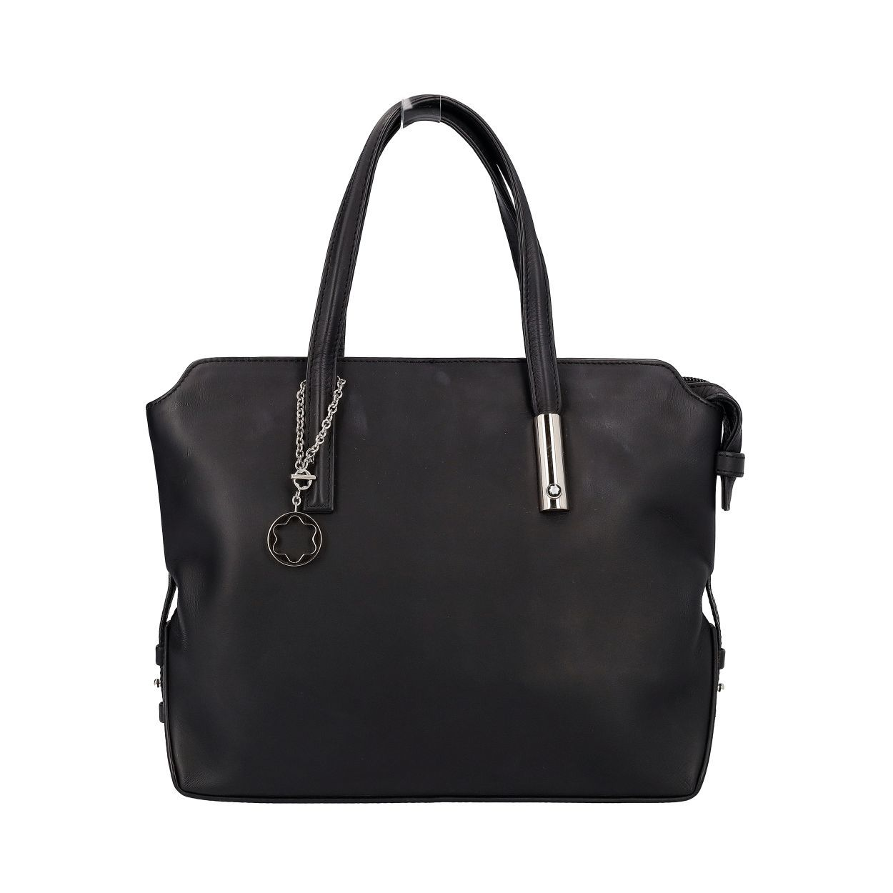 MONTBLANC Leather Lady Star Top Handle Bag Black | Luxity