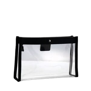 Mixed Material Nightflight Liquid Travel Pouch Black, view 2