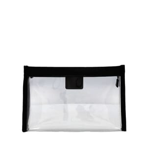 Mixed Material Nightflight Liquid Travel Pouch Black, view 3