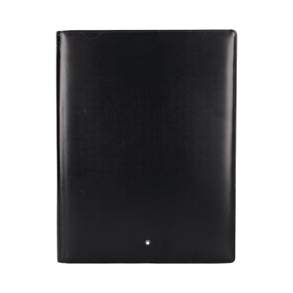MONTBLANC Leather Meisterstuck Notepad Holder Black | Luxity