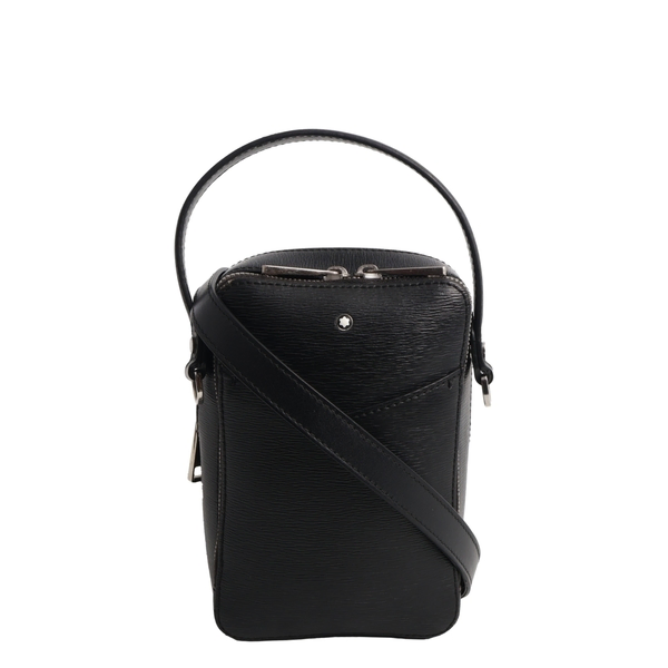 Leather 4810 Mini Reporter Crossbody Bag Black