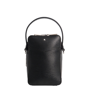 Leather 4810 Mini Reporter Crossbody Bag Black, view 4