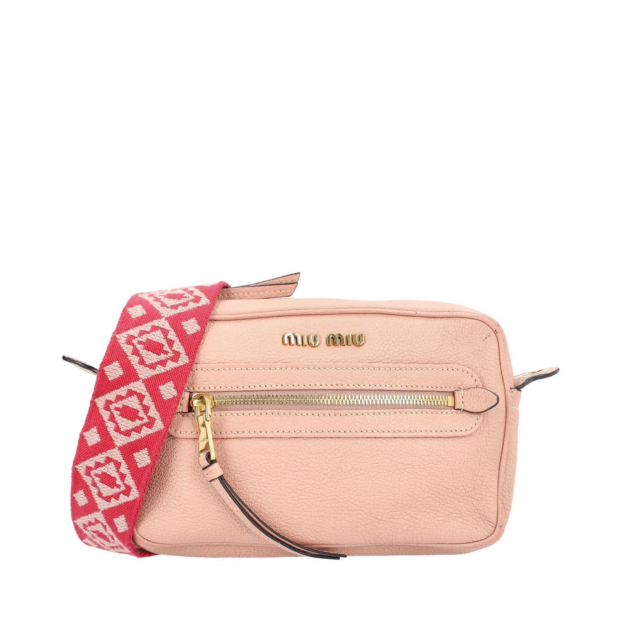 MIU MIU バッグ MIU MIU Leather Crossbody Bag Pink | Luxity