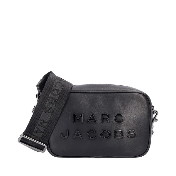 MARC JACOBS Leather The Flash Crossbody Bag Black | Luxity