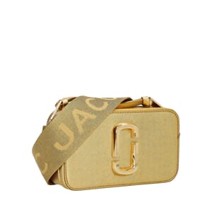 Leather Snapshot Crossbody Bag Gold, view 2