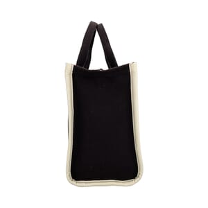 The Canvas Medium Tote Black/White, view 6