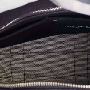 The Canvas Medium Tote Black/White, view 8