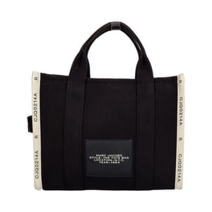 The Canvas Medium Tote Black/White, view 3
