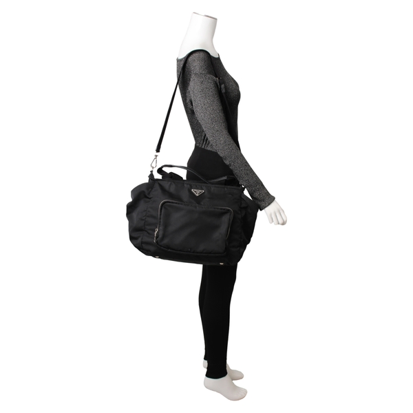 Nylon Baby Bag Black