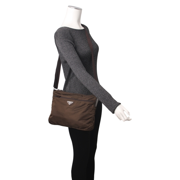 Tessuto Messenger Khaki/Brown