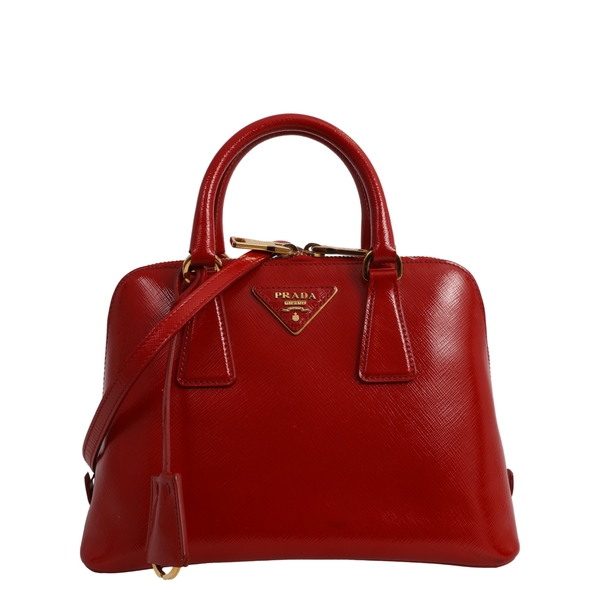 Saffiano Small Promenade Bag Red