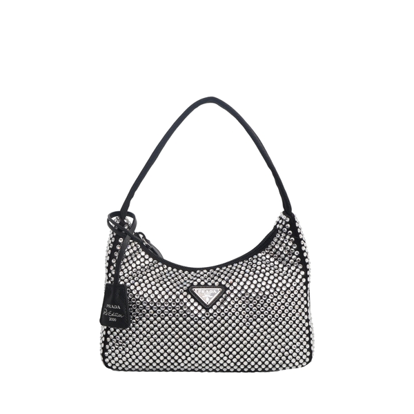 Satin Re Edition 2000 Mini Shoulder Bag Crystal