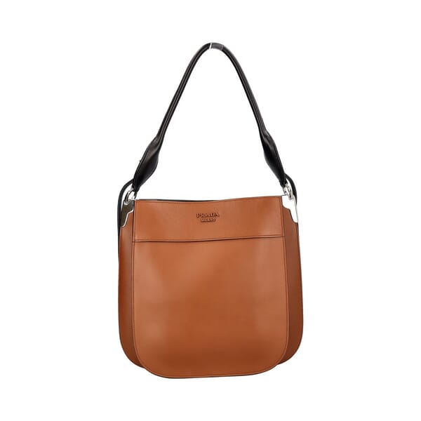 Leather Margit Medium Shoulder Bag Brown
