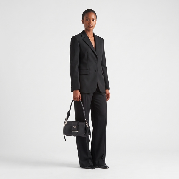 Leather Sidonie Shoulder Bag Black