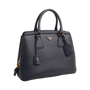 Saffiano Lux Parabole Top Handle Tote Baltico, view 2