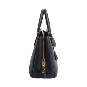 Saffiano Lux Parabole Top Handle Tote Baltico, view 4