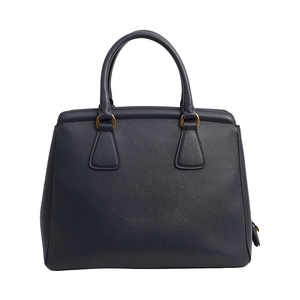 Saffiano Lux Parabole Top Handle Tote Baltico, view 3
