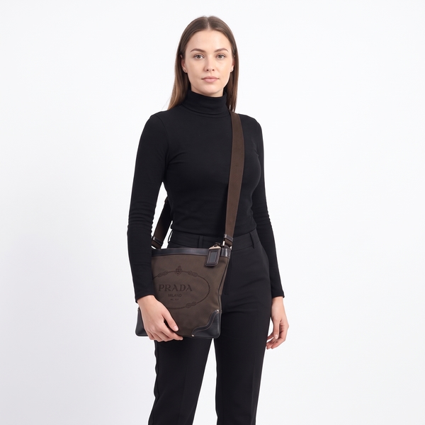 Canvas Logo Messenger Brown