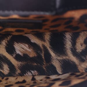 Leather Fang Bag Black, view 7