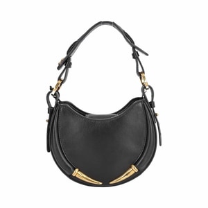 Leather Fang Bag Black