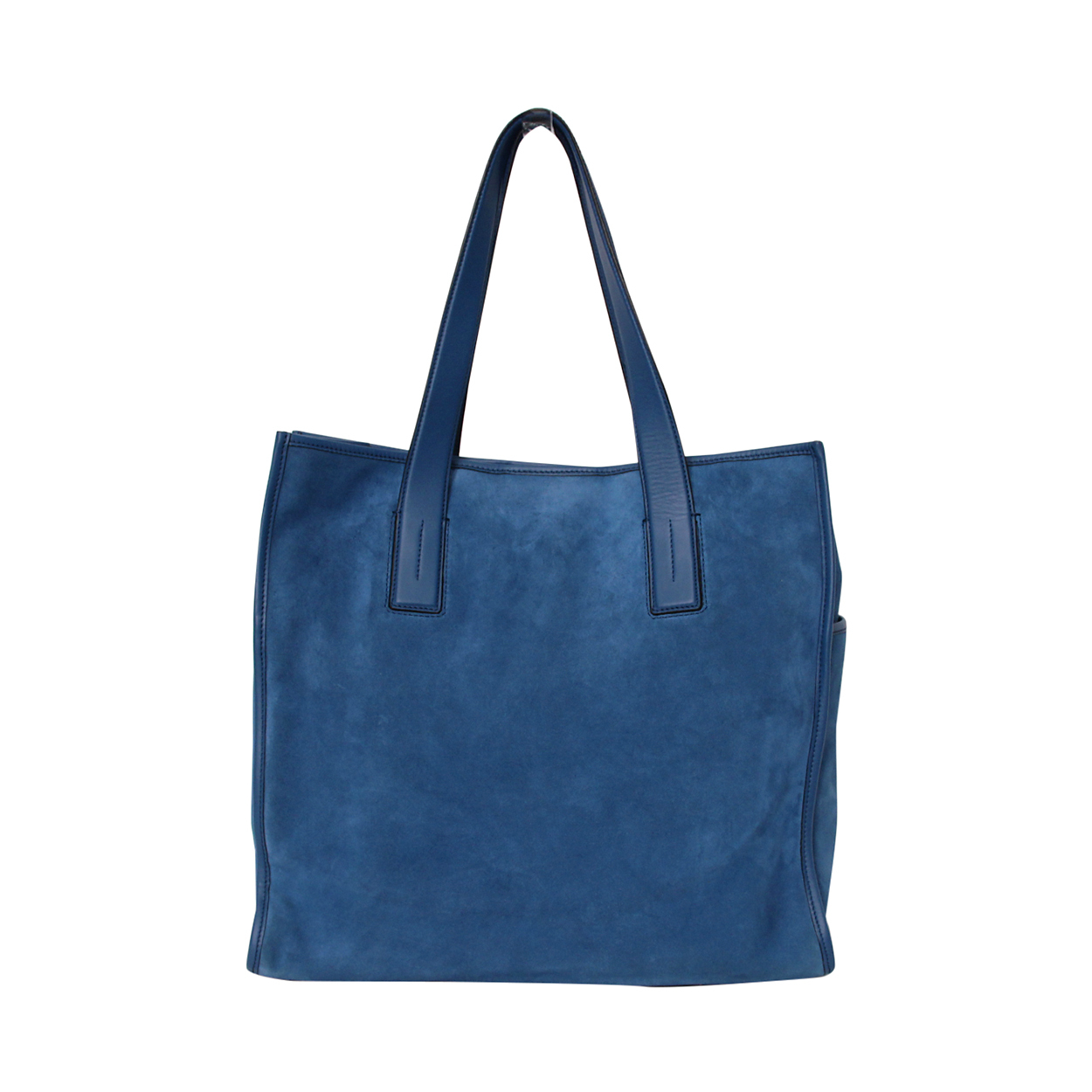 TOD'S Suede/Leather Tote Blue | Luxity