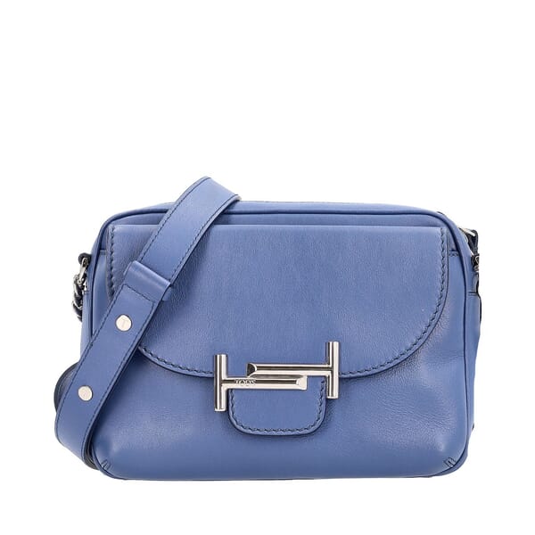 Leather Double T Camera Bag Blue