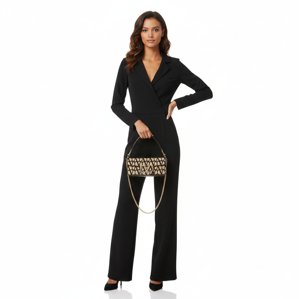 Canvas Loco Iconographe Shoulder Bag Beige/Brown