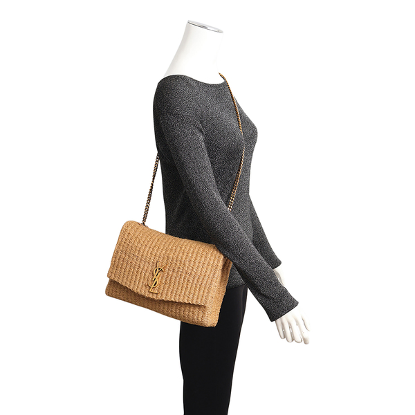 Raffia Kate Shoulder Bag Beige