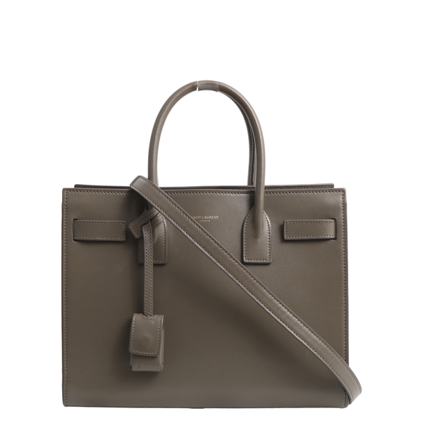 Leather Sac de Jour Tote Baby Sage Green