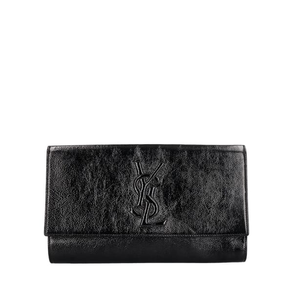 Patent Leather Belle de Jour Clutch Black