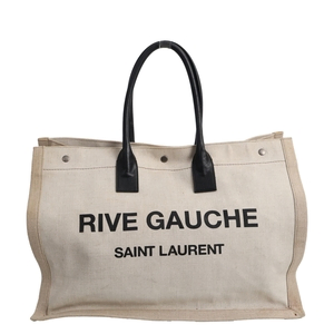 Canvas Rive Gauche Tote Beige/Black
