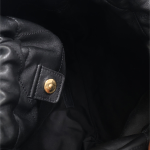 Leather Jamie Shoulder Bag Black, view 7