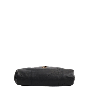 Leather Jamie Shoulder Bag Black, view 6