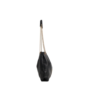 Leather Jamie Shoulder Bag Black, view 5