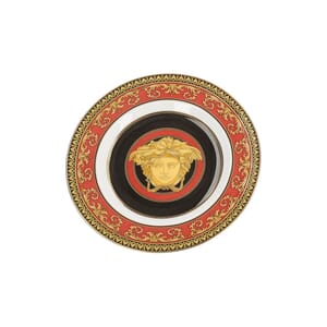 x ROSENTHAL Porcelain Medusa Side Plate Red/Gold