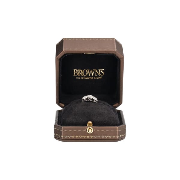 Platinum Diamond Trilogy Halo Ring