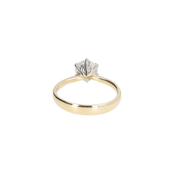 Platinum/Gold Diamond Protea Solitaire Ring