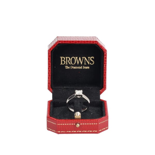 Platinum Princess Cut Diamond Solitaire Ring