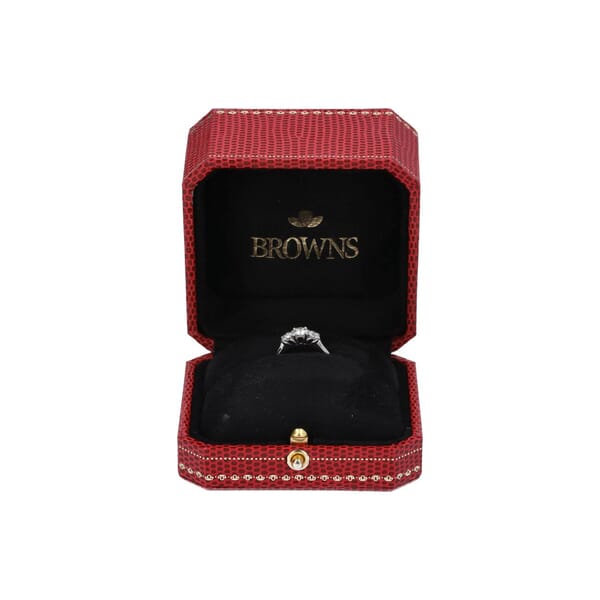Platinum Claw Set Protea Ring