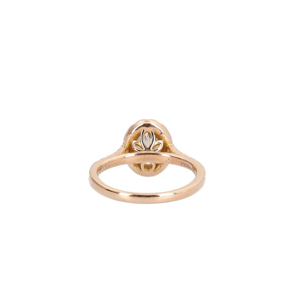 Rose Gold Oval Diamond Ring