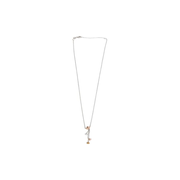Tri-Colour Gold Guardian Angel Drop Necklace