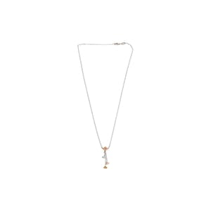 Tri-Colour Gold Guardian Angel Drop Necklace, view 2