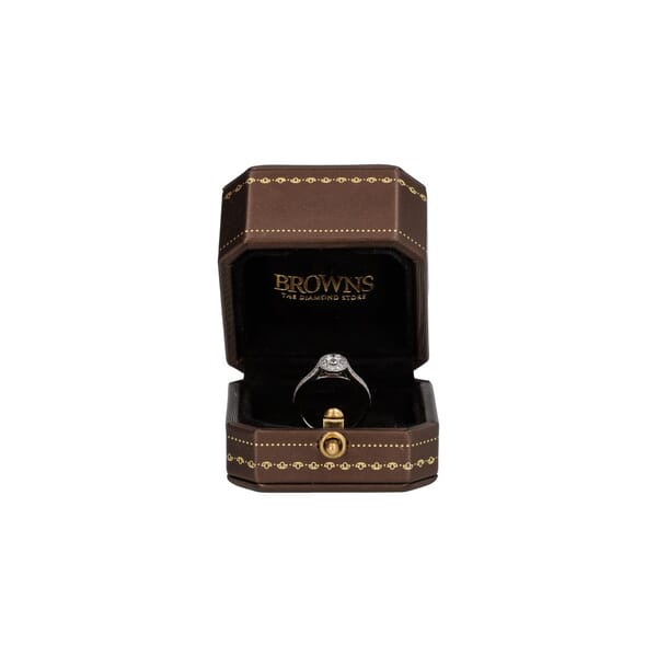 White Gold Diamond Vintage Engagement Ring