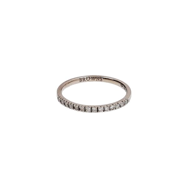White Gold Diamond Ribbon Band