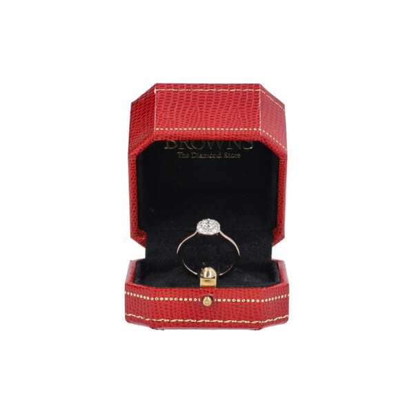 White Gold Halo Diamond Ring