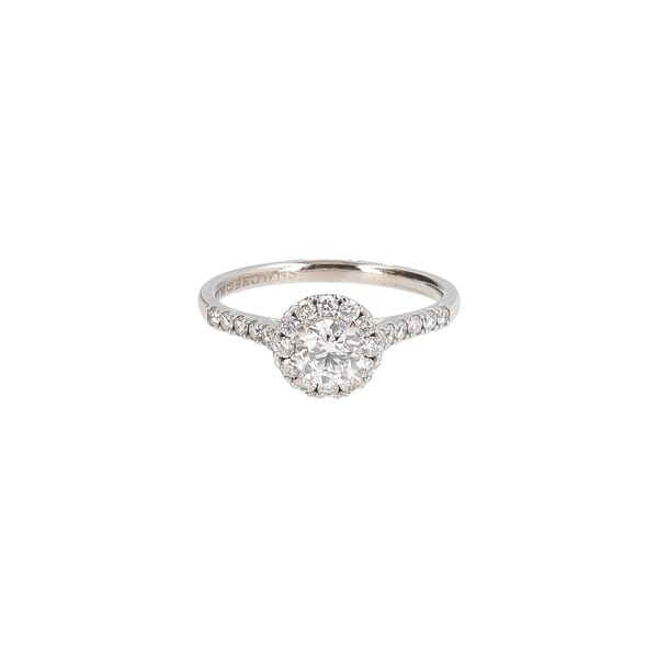 White Gold Diamond Halo Ring