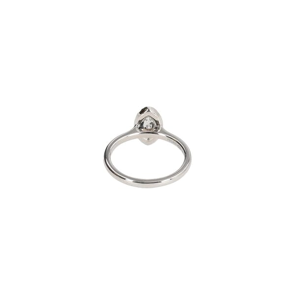 Platinum Marquise Diamond Halo Ring