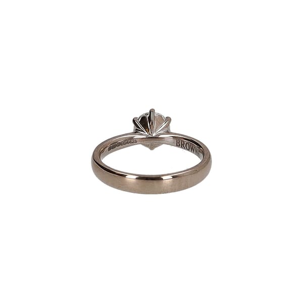 White Gold Protea Solitaire Ring
