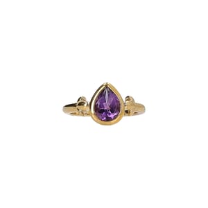 Gold Amethyst My First Angel Ring, view 3